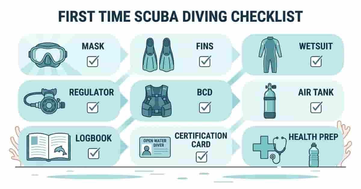 First Time Scuba Diving Tips & Checklist for Beginners