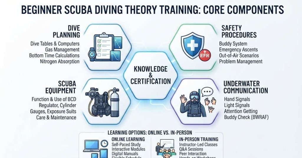 scuba diving theory training dive planning safety equipment