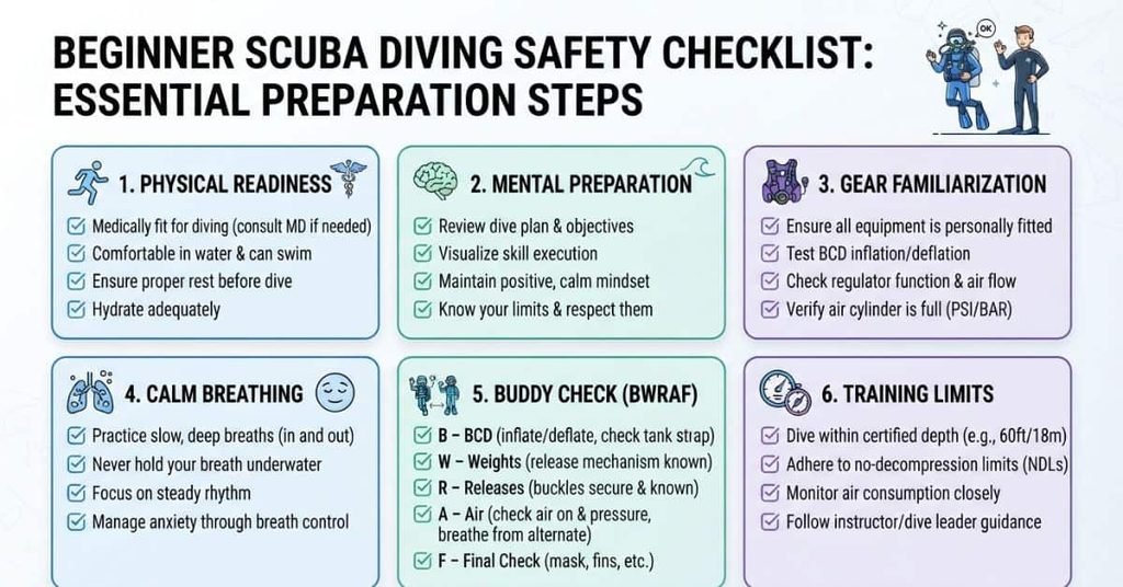 scuba diving training safety tips beginner preparation